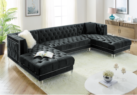 Sectional (#2069) - Black